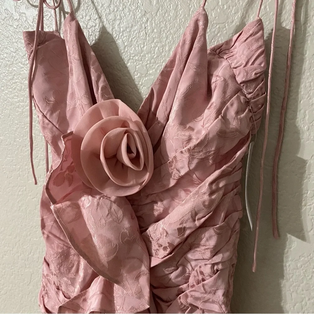 For Love & Lemons / Soraya Midi Dress / Pink